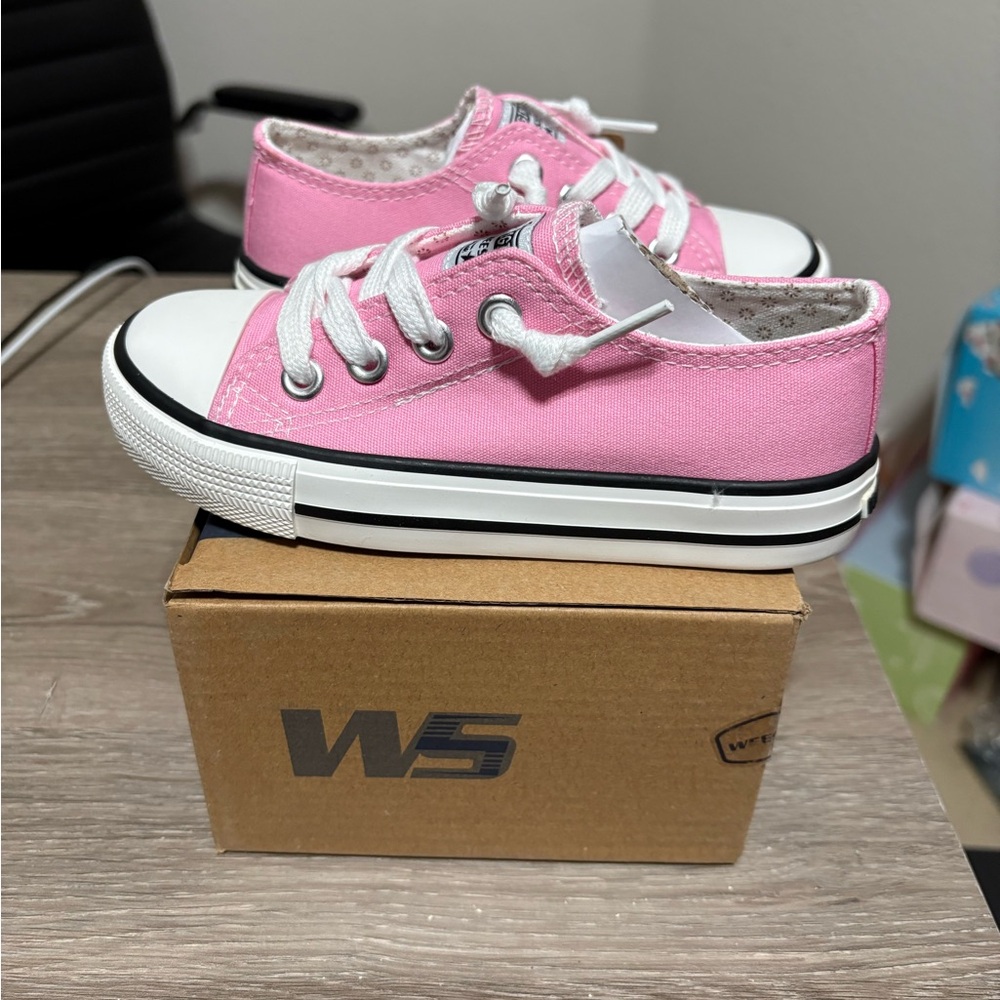 Size 13 (TD) - Pink Weestep Originals Lowtop Shoes (Toddler / Preschool)